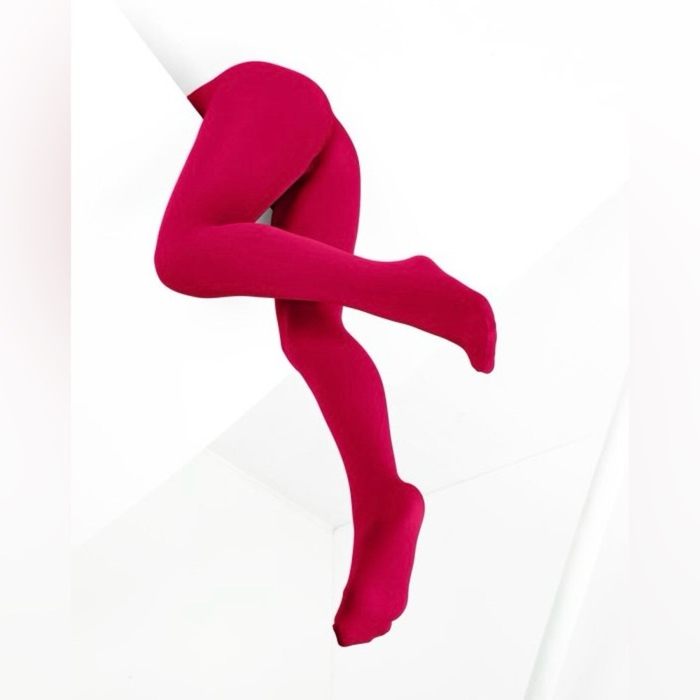 We Love Colors Microfiber Tights - Style# 1053. Red Size S/M